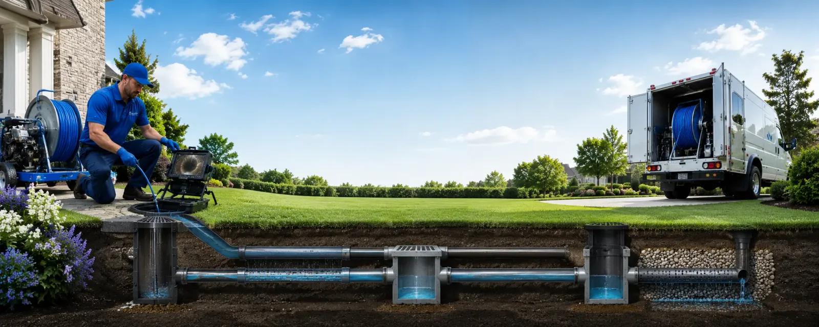 Outdoor drain cleaning information for Oak Park, IL